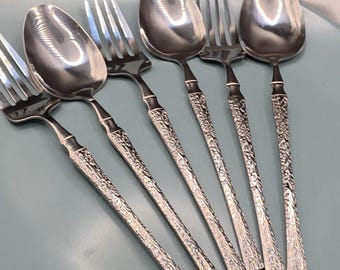 24-teiliges silbernes Edelstahl-Geschirr-Cutlert-Luxusset für besondere Anlässe Muttertagsgeschenk