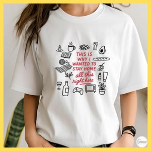 Dies ist der Grund, warum ich zu Hause bleiben wollte Sarkastisches Shirt, sarkastisches Shirt für Shirts und Hoodies, Cricut Cut Datei, Hand gezeichnet