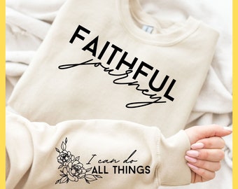 Treue Reise Christian Sweatshirt SVG PNG (Digitaler Download)