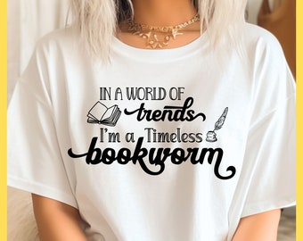 Bookworm Quotes SVG: Reading Lover Design (Digital Download)