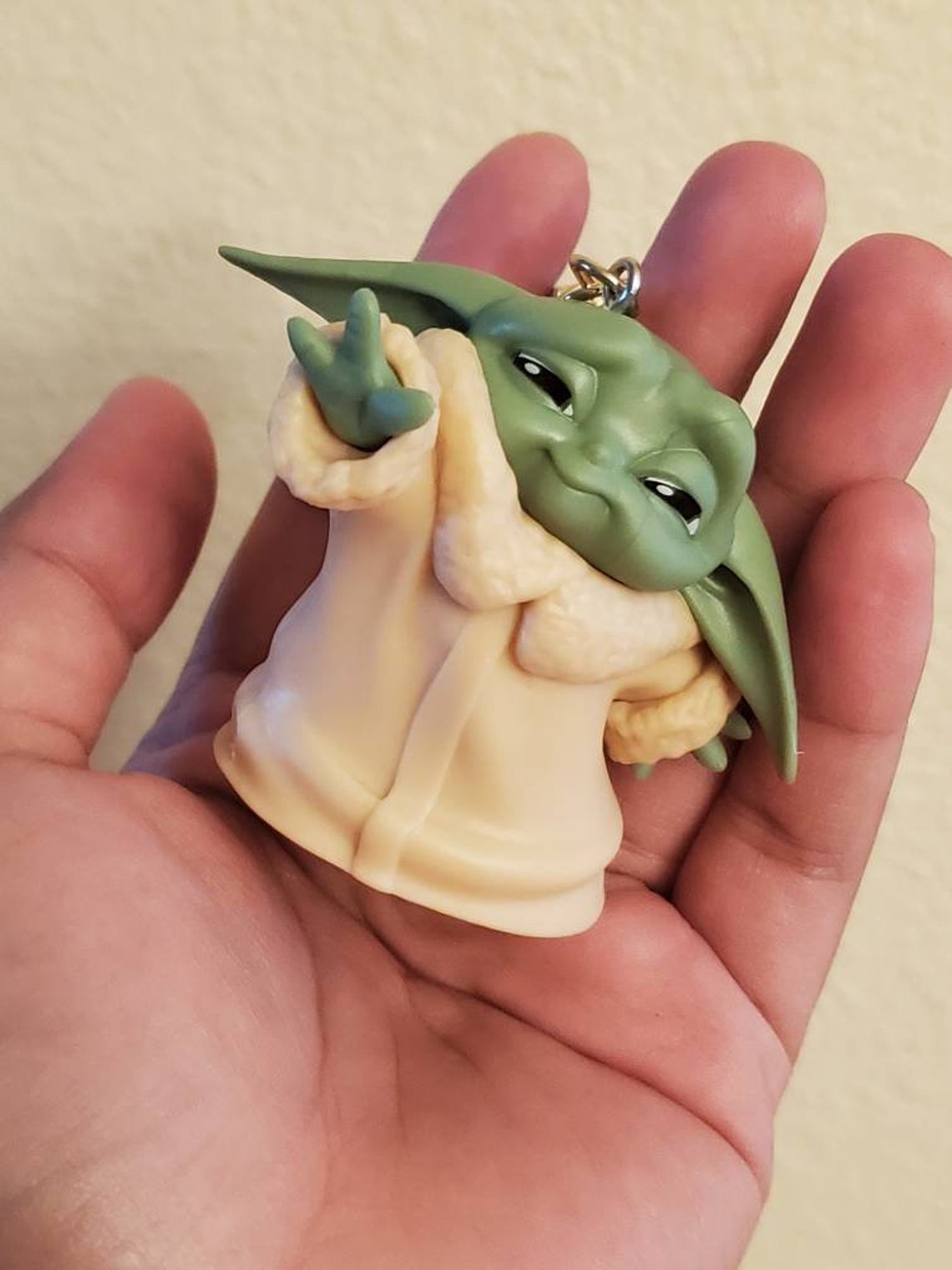 Baby Yoda Keychain Star Wars Character Baby Yoda Action Etsy