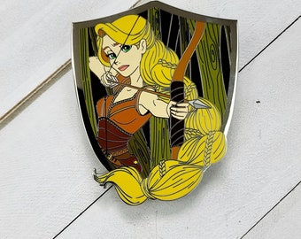 Spilla fantasy Rapunzel Warrior, spilla Rapunzel