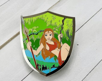 Épinglette fantastique Warrior Jane, épinglette Tarzan