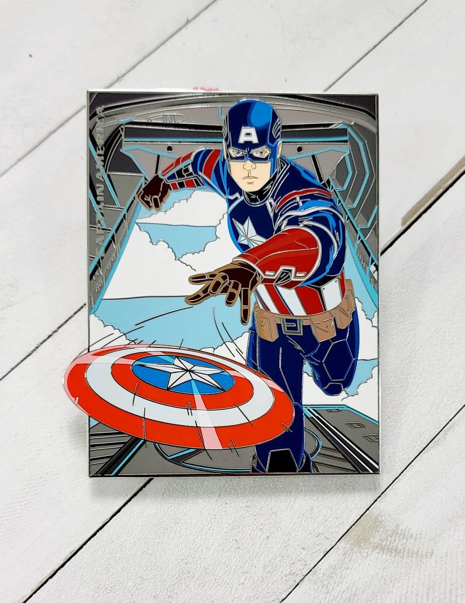 Captain America Trading Card Pin, Fantasy Pin 