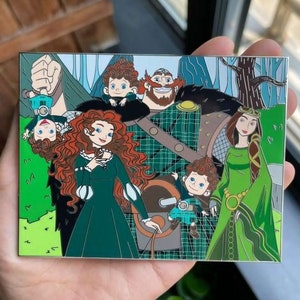 Brave pin, Merida and family Portrait, Merida Fantasy pin