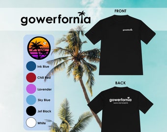 Gowerfornia Tech Tee shirt (unisex)