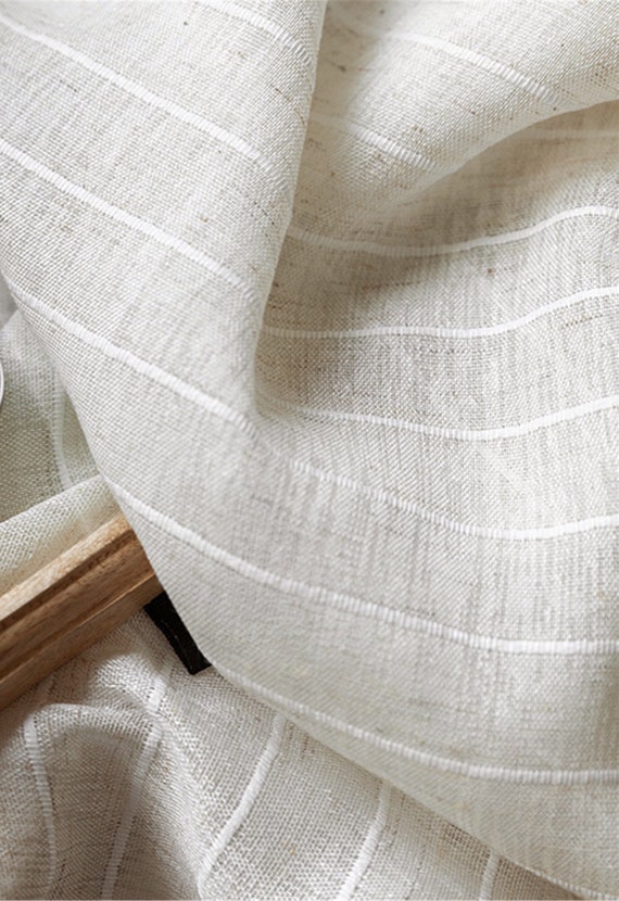 beige curtain material