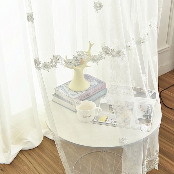 Sheer Beaded Fabric Etsy