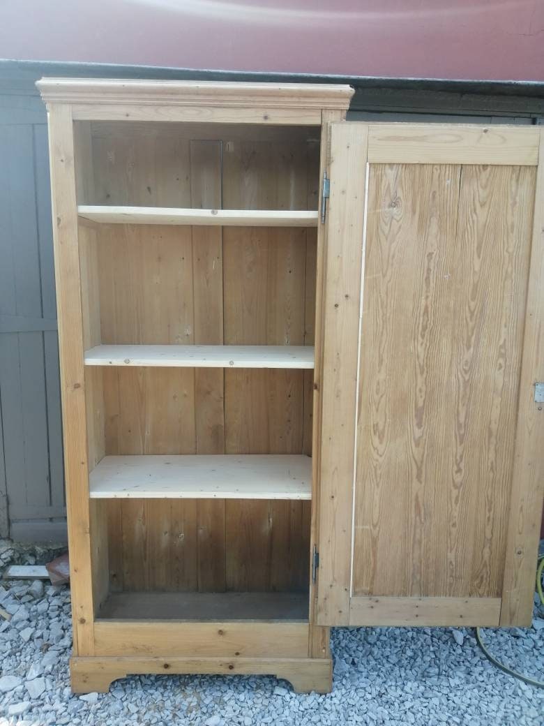 Antique Pine Larder / Linen Cupboard Etsy UK