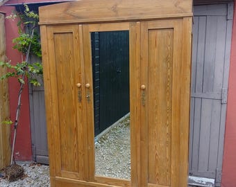 Knockdown Pine Antique Wardrobe