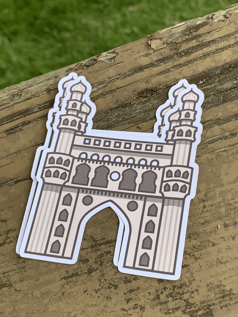 Hyderabad Charminar Sticker Diecut Wall Decal Laptop Matte Etsy