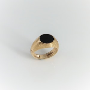 Gold Ring, 14k Ring, Onyx Ring, Gold Jewelry, Yellow Gold Ring, Mens Gift, Jewelry Gift