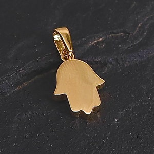 14k Gold Hamsa Pendant, Gold Jewelry, Classic Jewelry, Hamsa Necklace Pendant, Judaica Jewelry