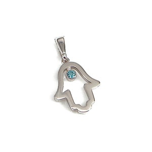 14k Gold Hamsa Pendant, Classic Hamsa, Handmade Jewelry, Judaica Pendant, Hamsa Necklace,  Gold Jewelry, Israel Designer