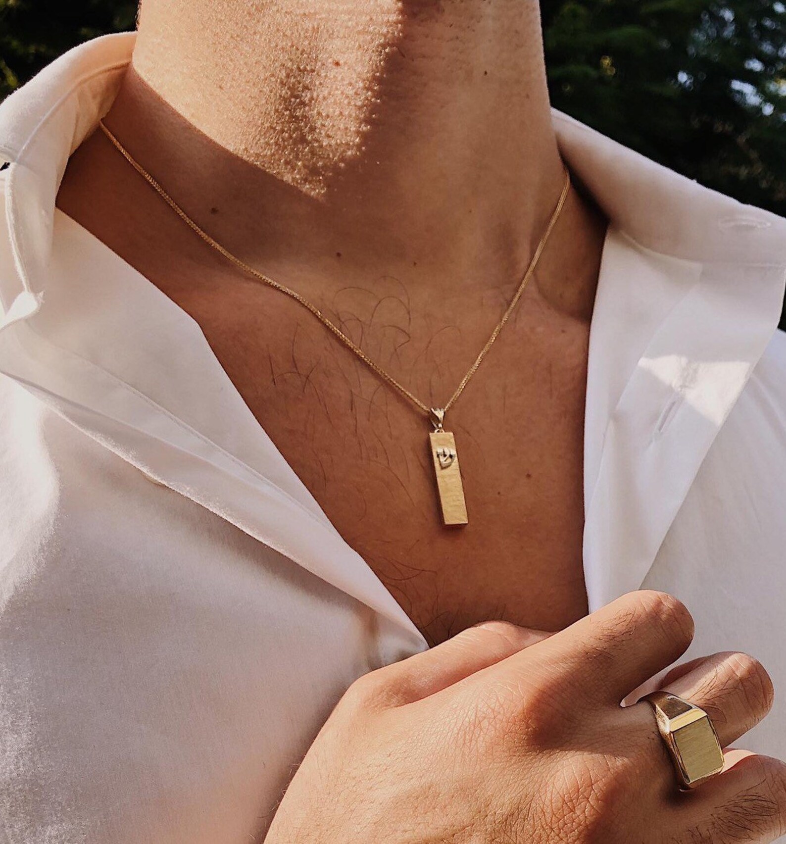 14k Gold Mezuzah Pendant Hammered Gold Pendant Jewish - Etsy