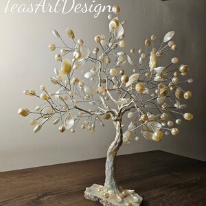 This one is ready to go! Wedding Tree, Pearl Tree, Wire Tree Statue, Anniversary Tree, Wire Tree Sculpture