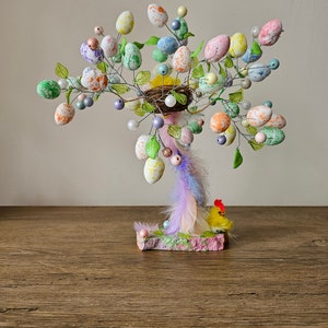 This one is ready to go Easter Tree, Egg Tree, Easter Egg Tree, Wire Tree, Wire Statue, Wire Sculpture image 7