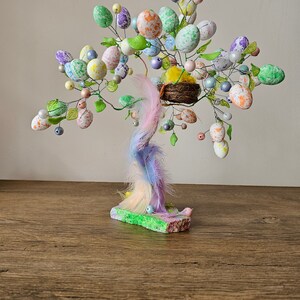 This one is ready to go Easter Tree, Egg Tree, Easter Egg Tree, Wire Tree, Wire Statue, Wire Sculpture image 9