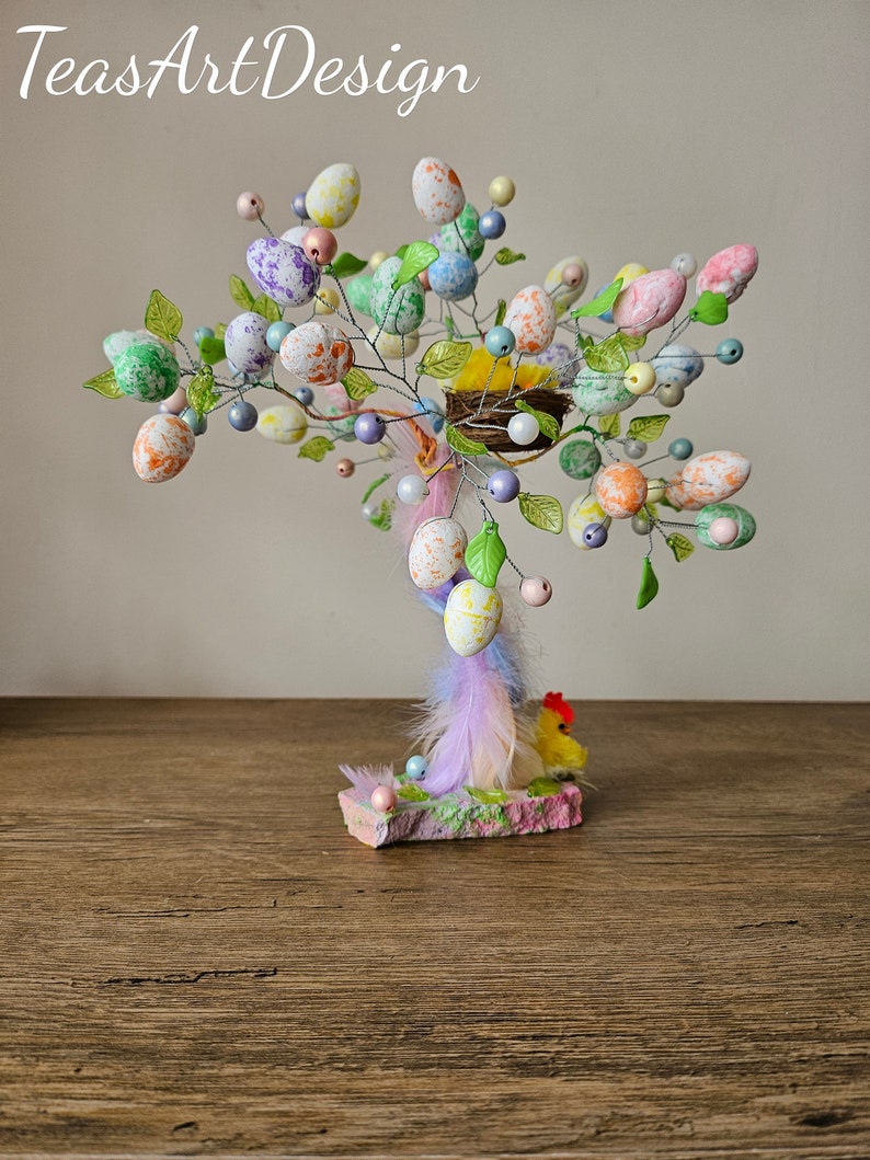 This one is ready to go Easter Tree, Egg Tree, Easter Egg Tree, Wire Tree, Wire Statue, Wire Sculpture image 8