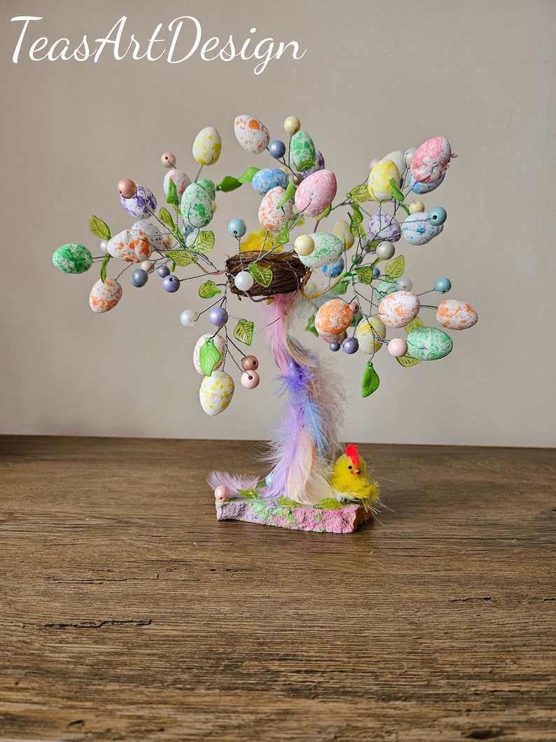 This one is ready to go Easter Tree, Egg Tree, Easter Egg Tree, Wire Tree, Wire Statue, Wire Sculpture image 1