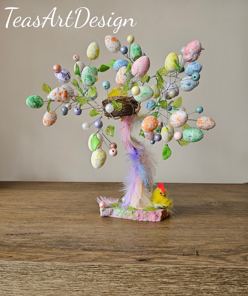 This one is ready to go Easter Tree, Egg Tree, Easter Egg Tree, Wire Tree, Wire Statue, Wire Sculpture image 10