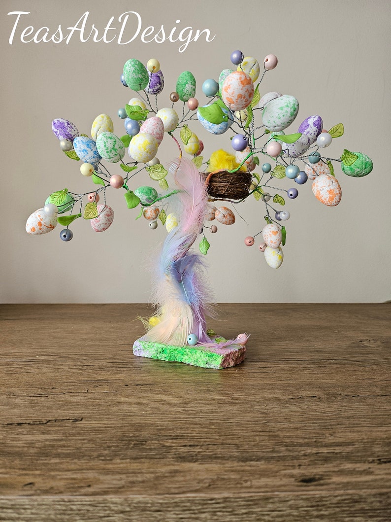 This one is ready to go Easter Tree, Egg Tree, Easter Egg Tree, Wire Tree, Wire Statue, Wire Sculpture image 4