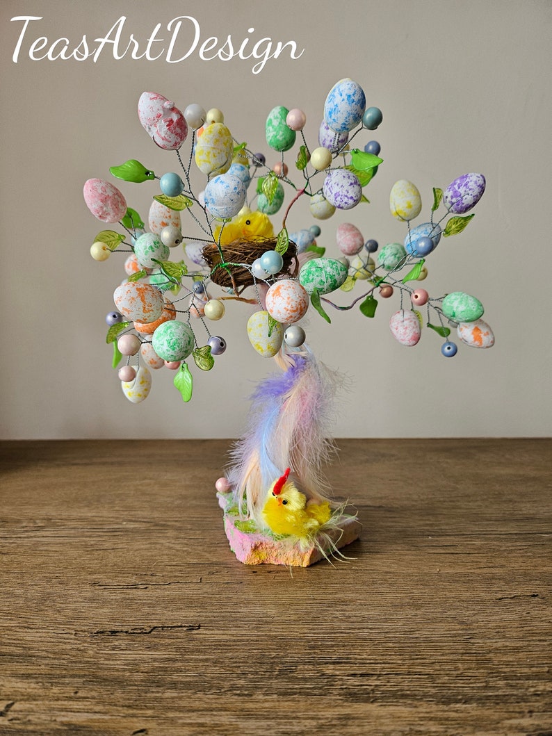 This one is ready to go Easter Tree, Egg Tree, Easter Egg Tree, Wire Tree, Wire Statue, Wire Sculpture image 5