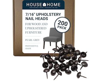 7/16" Decorative Nail Heads for Furniture Trim, Upholstery Tack Kit with Guide