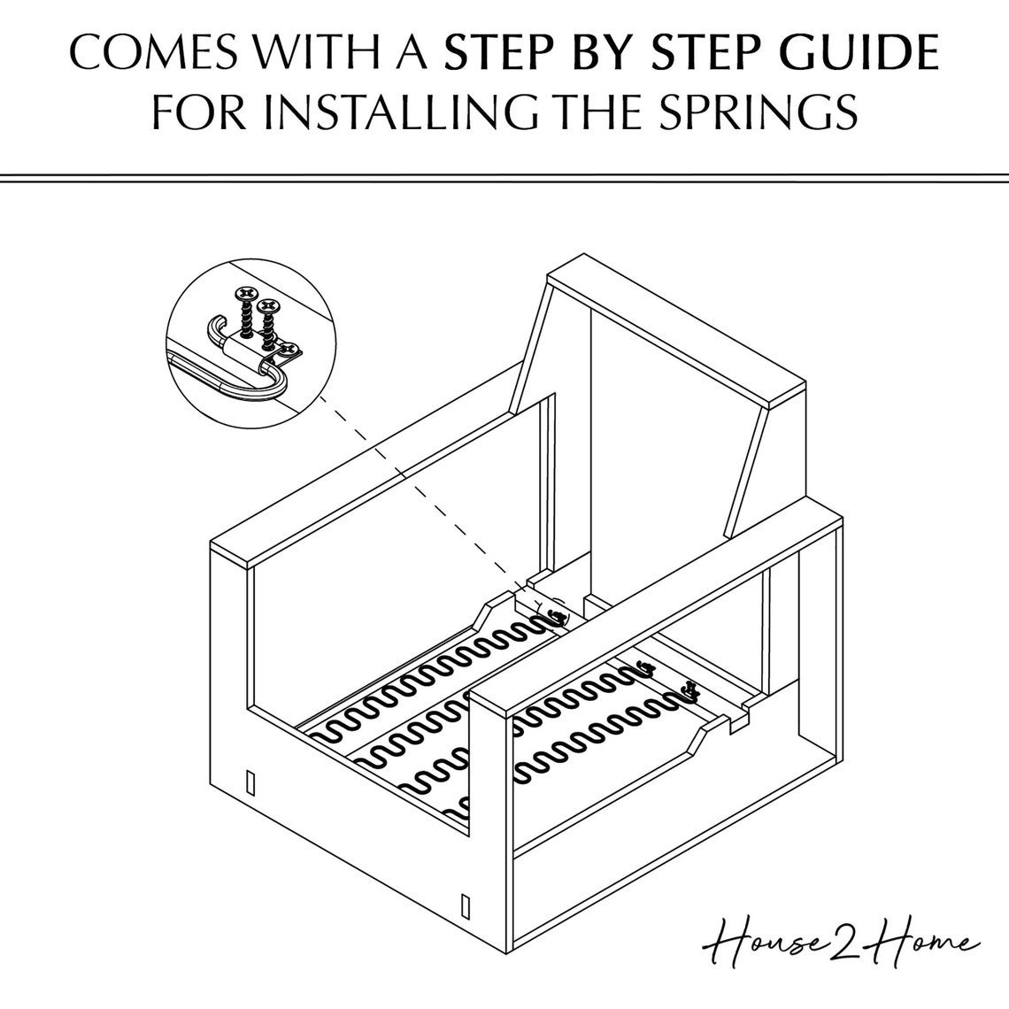 31 Upholstery Spring Replacement Kit 4pk Springs Etsy
