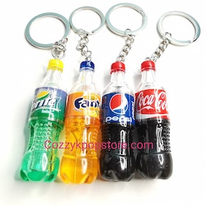 Keychain Coke pepsi keychain fanta keychain sprite keychain Coca-Cola keychain soda keychain coke keychain coke keyring sprite keyring