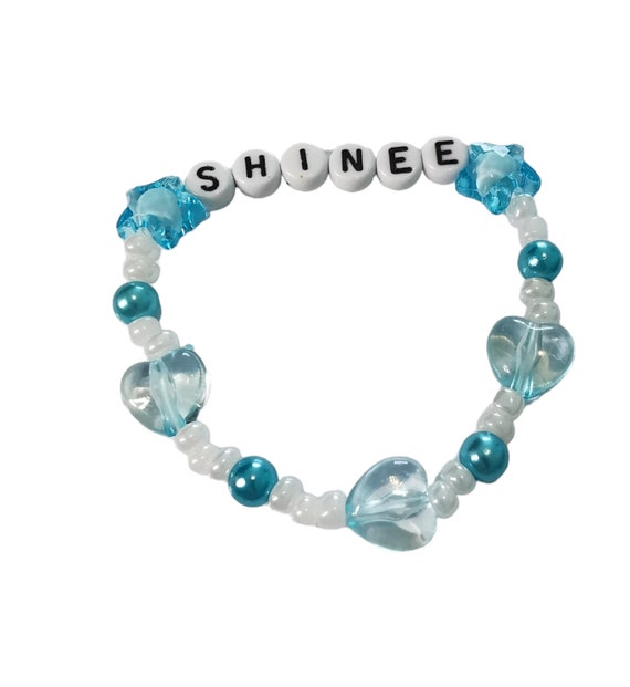 Shinee Bracelet Kpop Bracelet Beads Beaded Bracelet - Etsy