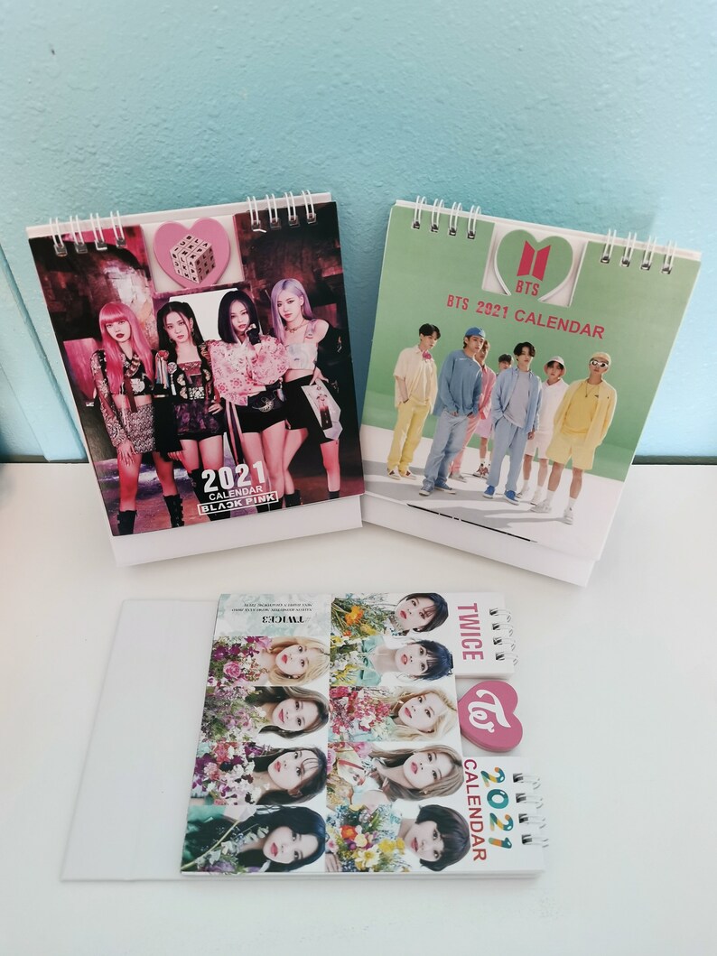 21 Calendar Bts Twice Blackpink Desk Calendar 21 Bts Etsy Ireland