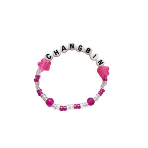 Bracelets SKZ KPOP - Lot De 4 Bracelets Élastiques Stray Kids Pour Fans - Cadeau Anniversaire, Noël, Diplôme