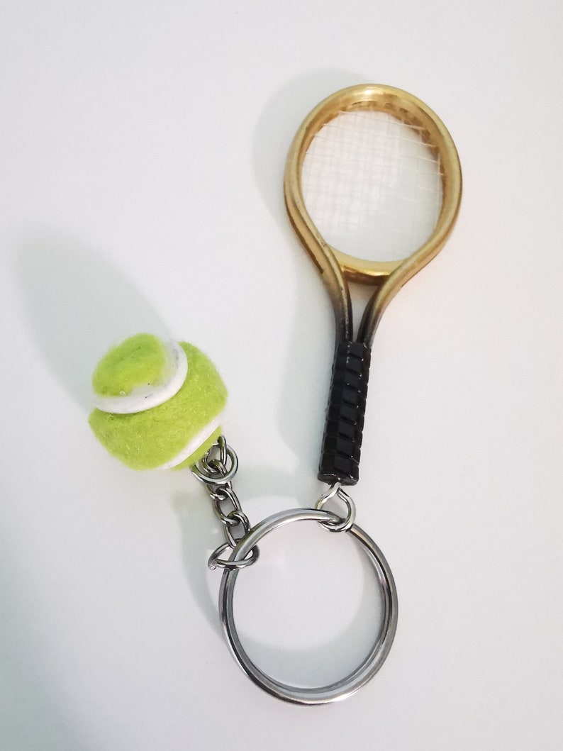 Tennis Racket Keychain tennis Keychain tennis keyring sport keychain Racket keychain