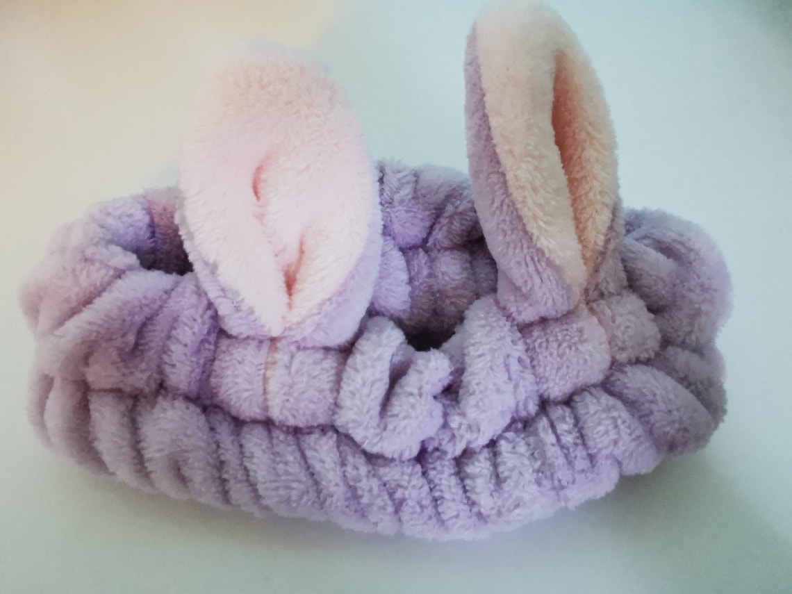 Bunny Headband Spa Headband Rabbit Beauty Headband Makeup | Etsy