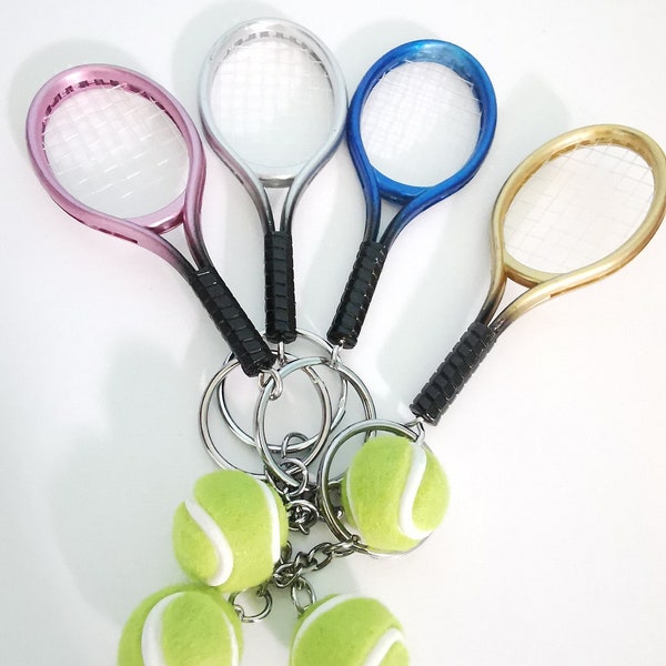 Tennis Racket Keychain tennis Keychain tennis keyring sport keychain Racket keychain
