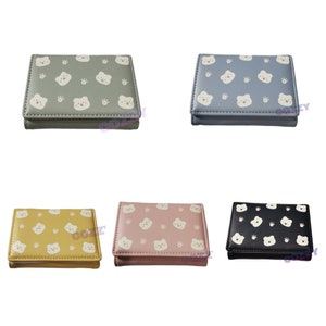 4x3 "Bear Mini Wallet Trifold Wallet Bear Wallet