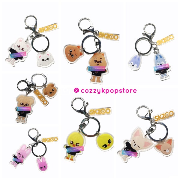 Stray Kids Keychain Skzoo Keychain Kpop Keyring.