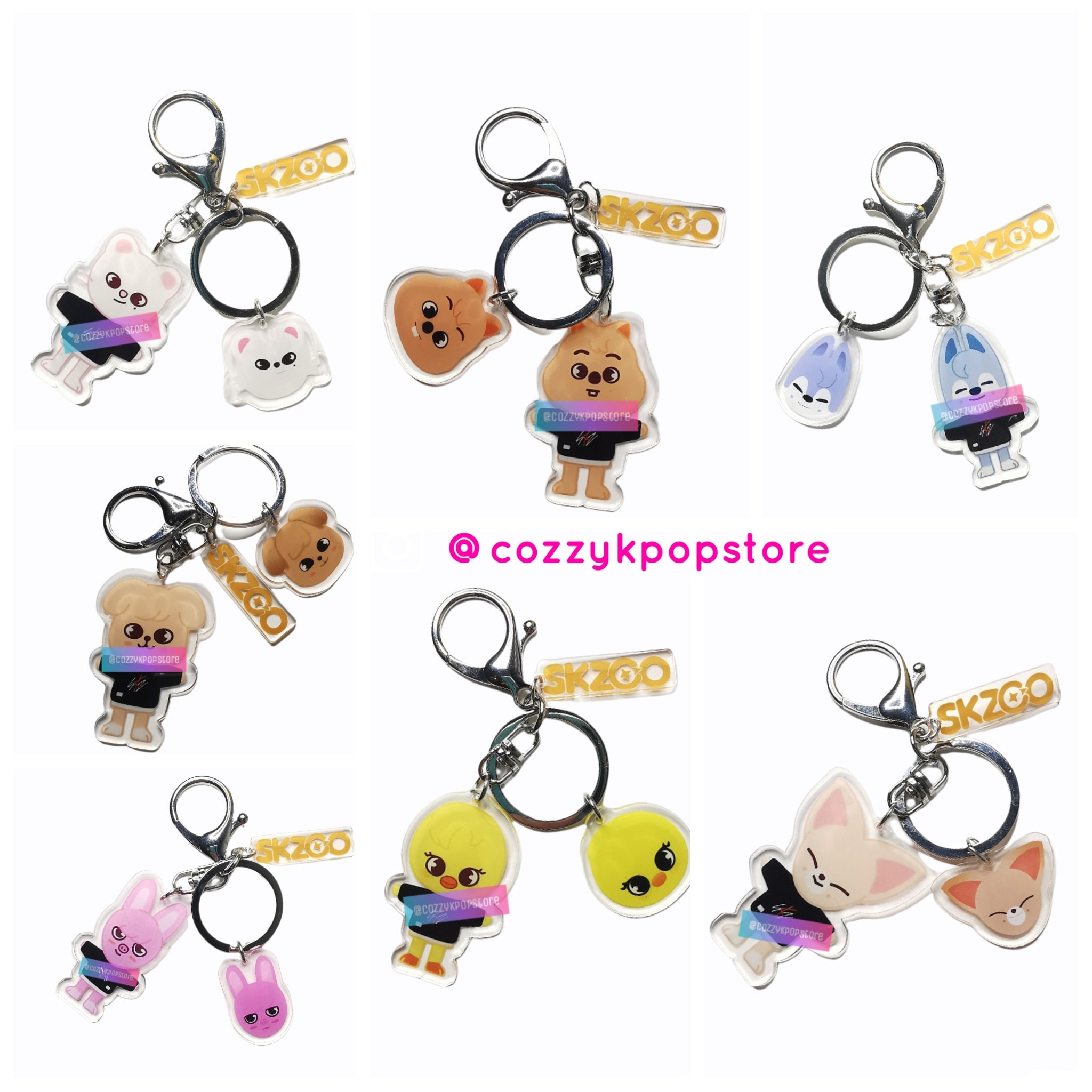 Stray Kids Keychain Skzoo Keychain Kpop Keyring. - Etsy