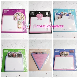 Sticky notes Bts  Twice Txt Seventeen Got7 bts memo pads  sticky notes got7 sticky notes kpop sticky notes
