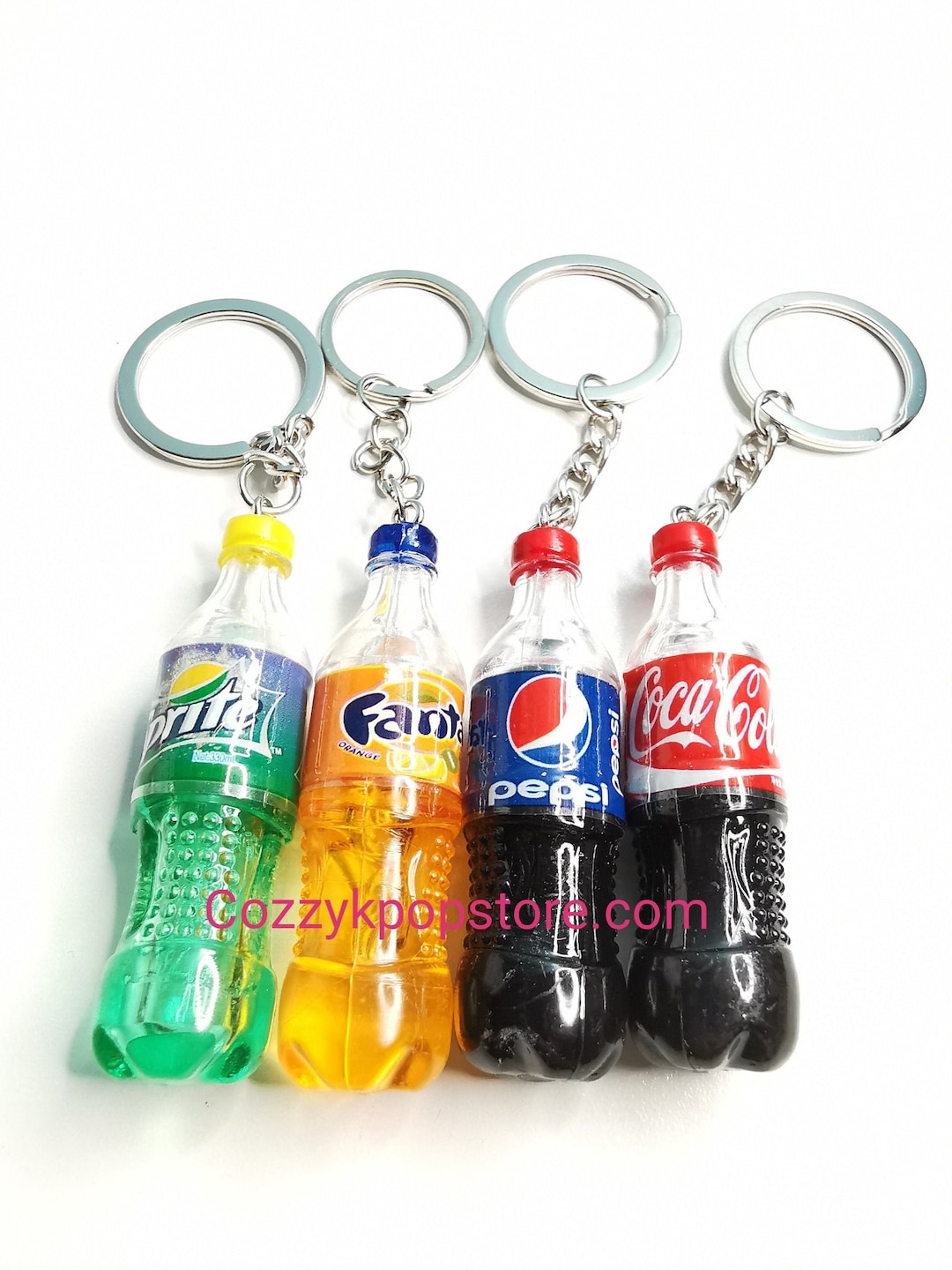 Keychain Coke Pepsi Keychain Fanta Keychain Sprite Keychain Coca