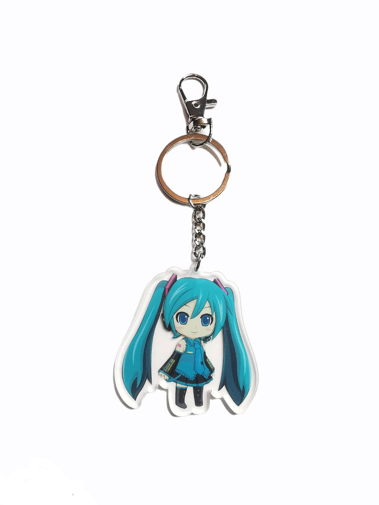 Hatsune Miku Keychain Keyring Anime Etsy