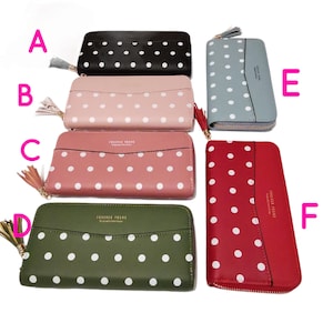 Cartera de lunares cartera de lunares cartera larga