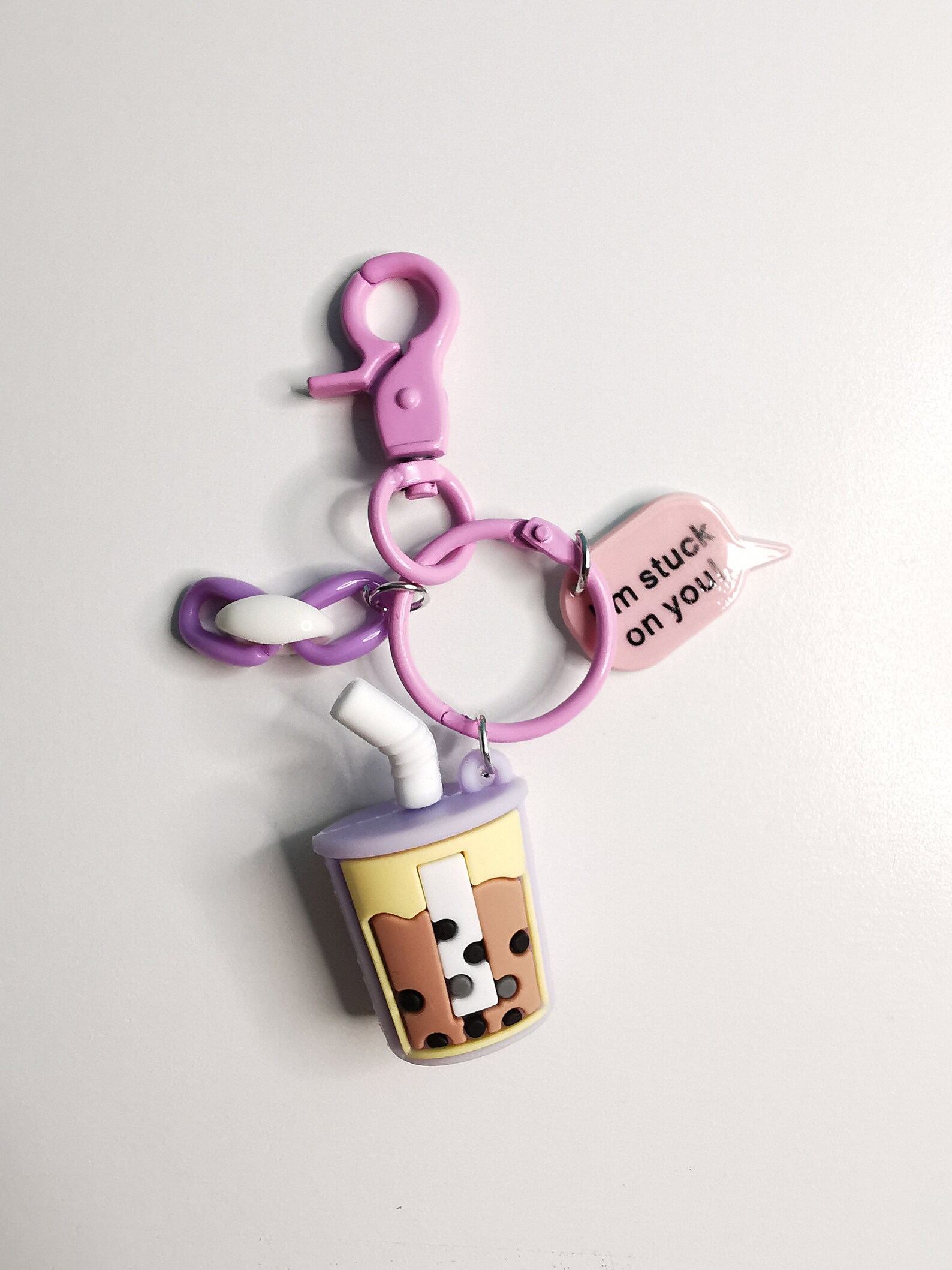 Boba Keychain Boba Keyring Bubble Tea Keychain Bubble Tea Etsy