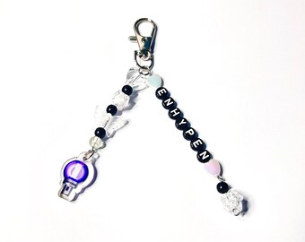 ★BLACK PURPLE☆Nami Chain Keyring Amazon.com: beemorita Cute Keychain Tag for Car Keys