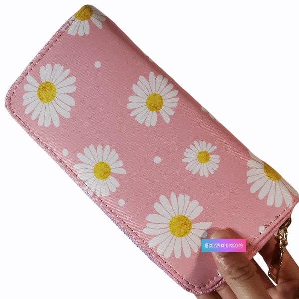 Daisy Wallet Daisy Long Wallet Flower Wallet Coin Purse