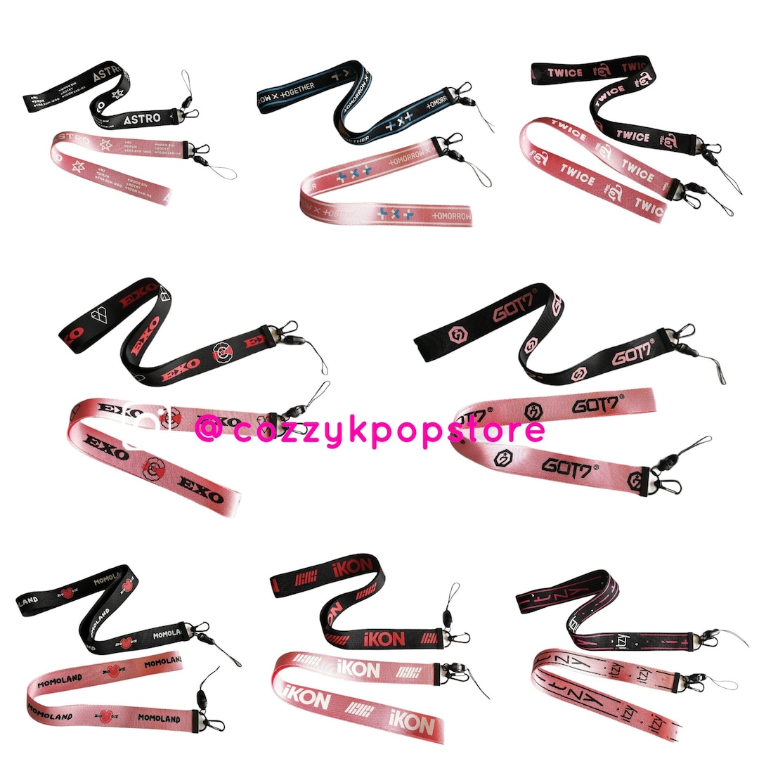 Exo Got7 Twice Itzy Seventeen Ikon Astro Momoland Lanyard Kpop