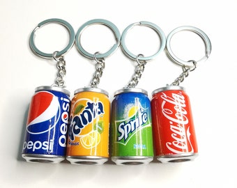 Coke Keychain Coca Cola Keychain Pepsi Keychain Fanta Keychain