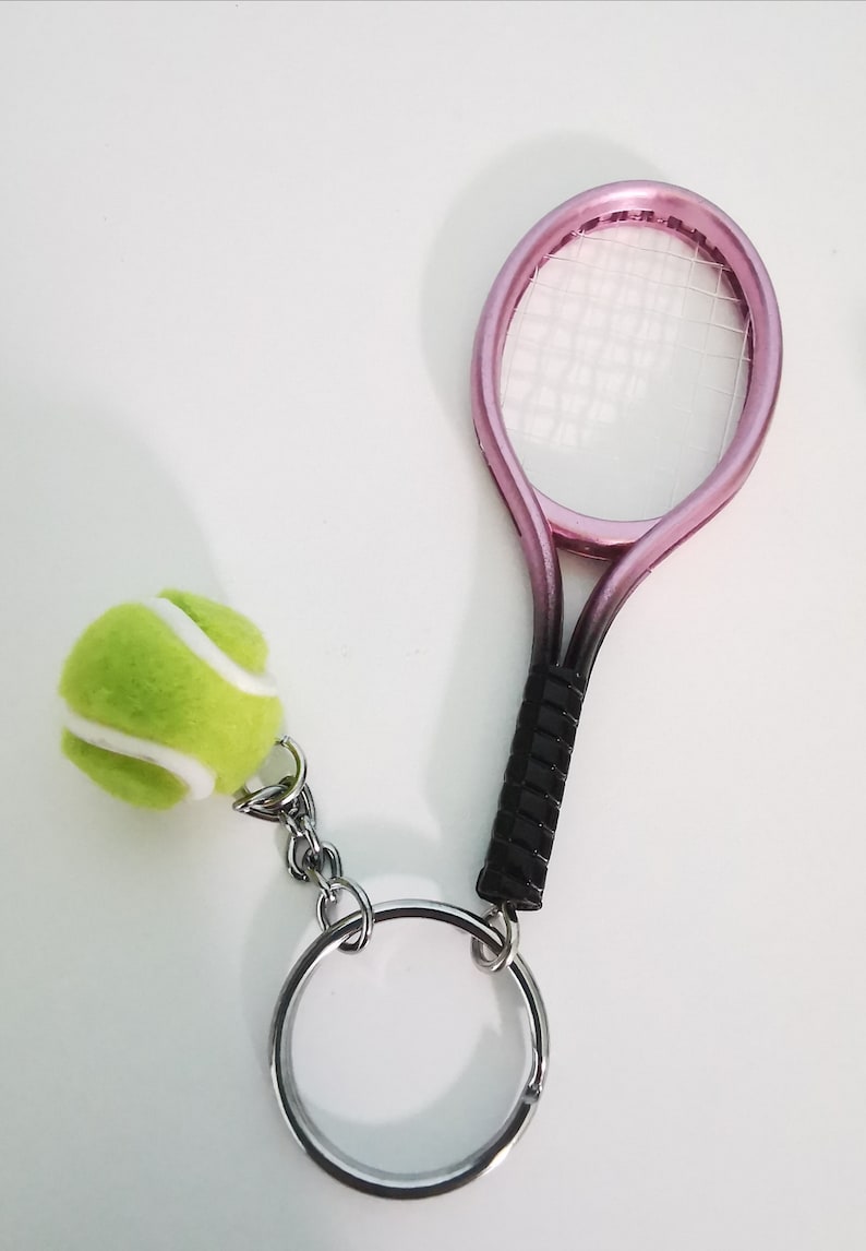 Tennis Racket Keychain tennis Keychain tennis keyring sport keychain Racket keychain