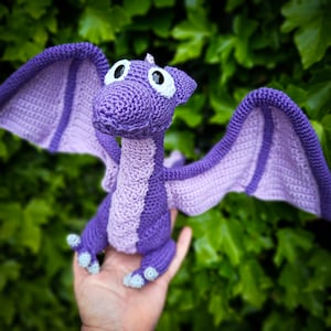 Wesley the Wyvern Dragon DIY crochet pattern amigurumi fantasy pattern